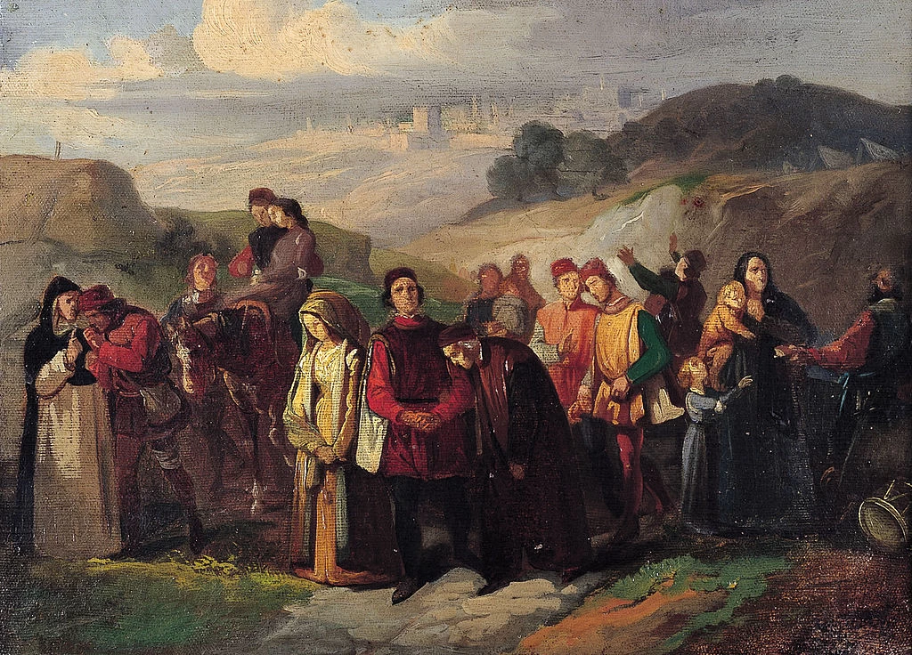 Gli esuli di Siena. Bozzetto - Museo civico Giovanni Fattori, Livorno